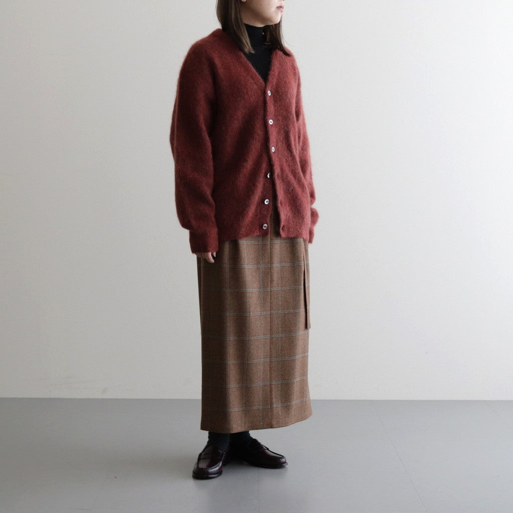Mohair V/N Cardigan #Brick [2303-015]