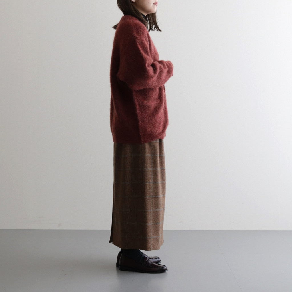 Mohair V/N Cardigan #Brick [2303-015]