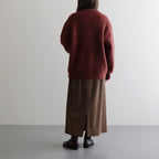 Mohair V/N Cardigan #Brick [2303-015]