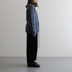 Suri Alpaca Short Gown #Blue [2303-016]