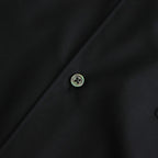 Fine Wool Tropical Oversized Regular Collar Shirt #BLACK [GM241-50040]