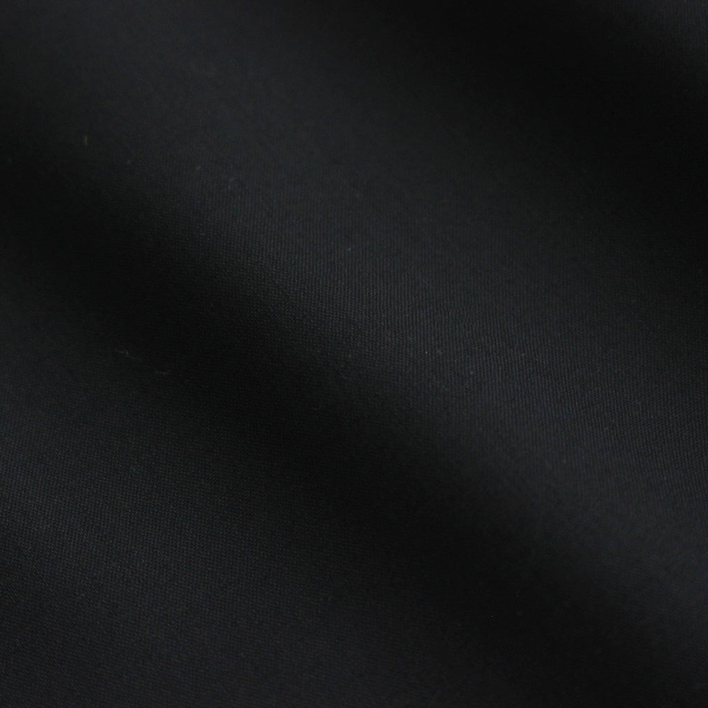 Fine Wool Tropical Oversized Regular Collar Shirt #BLACK [GM241-50040]