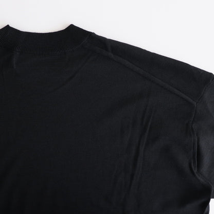 Worsted polyester jersey sweater #BLACK [HN-N001-051]