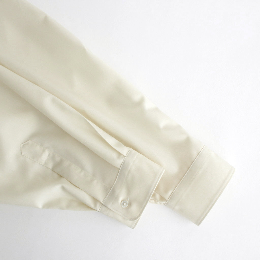 Fine Wool Tropical Oversized Regular Collar Shirt #KINARI [GM241-50040]