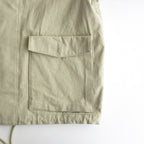 WASHED HARD TWIST CANVAS BLOUSON #KHAKI BEIGE [A24SB01OC]