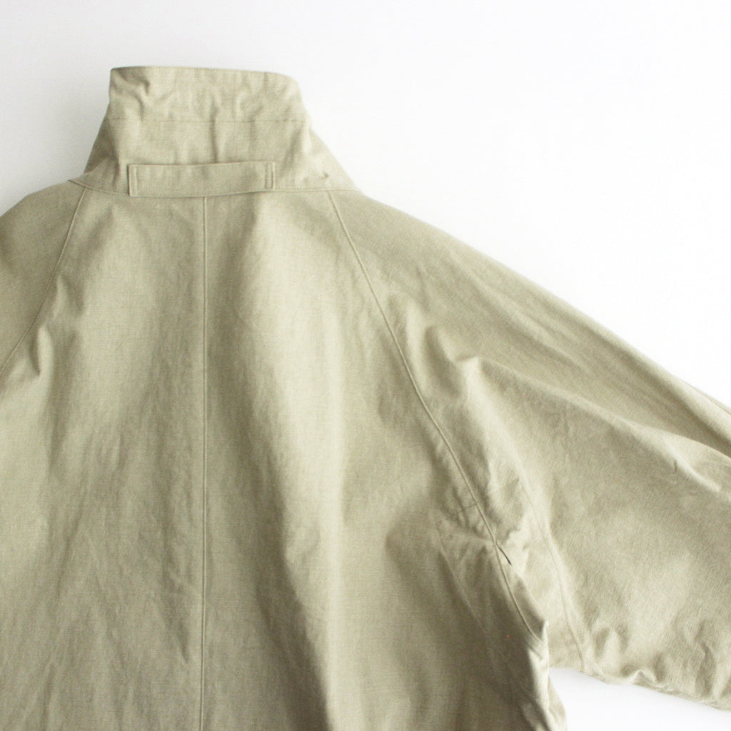 WASHED HARD TWIST CANVAS BLOUSON #KHAKI BEIGE [A24SB01OC]