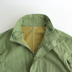 WASHED HARD TWIST CANVAS BLOUSON #GREEN [A24SB01OC]