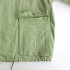 WASHED HARD TWIST CANVAS BLOUSON #GREEN [A24SB01OC]