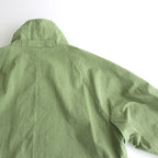 WASHED HARD TWIST CANVAS BLOUSON #GREEN [A24SB01OC]