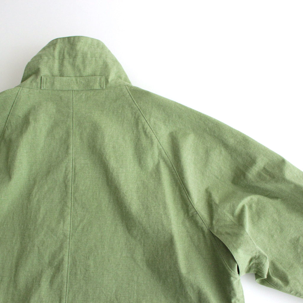 WASHED HARD TWIST CANVAS BLOUSON #GREEN [A24SB01OC]