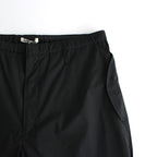 HARD TWIST POLYESTER SATIN LAMINATE FIELD PANTS #BLACK [A24SP03SL]