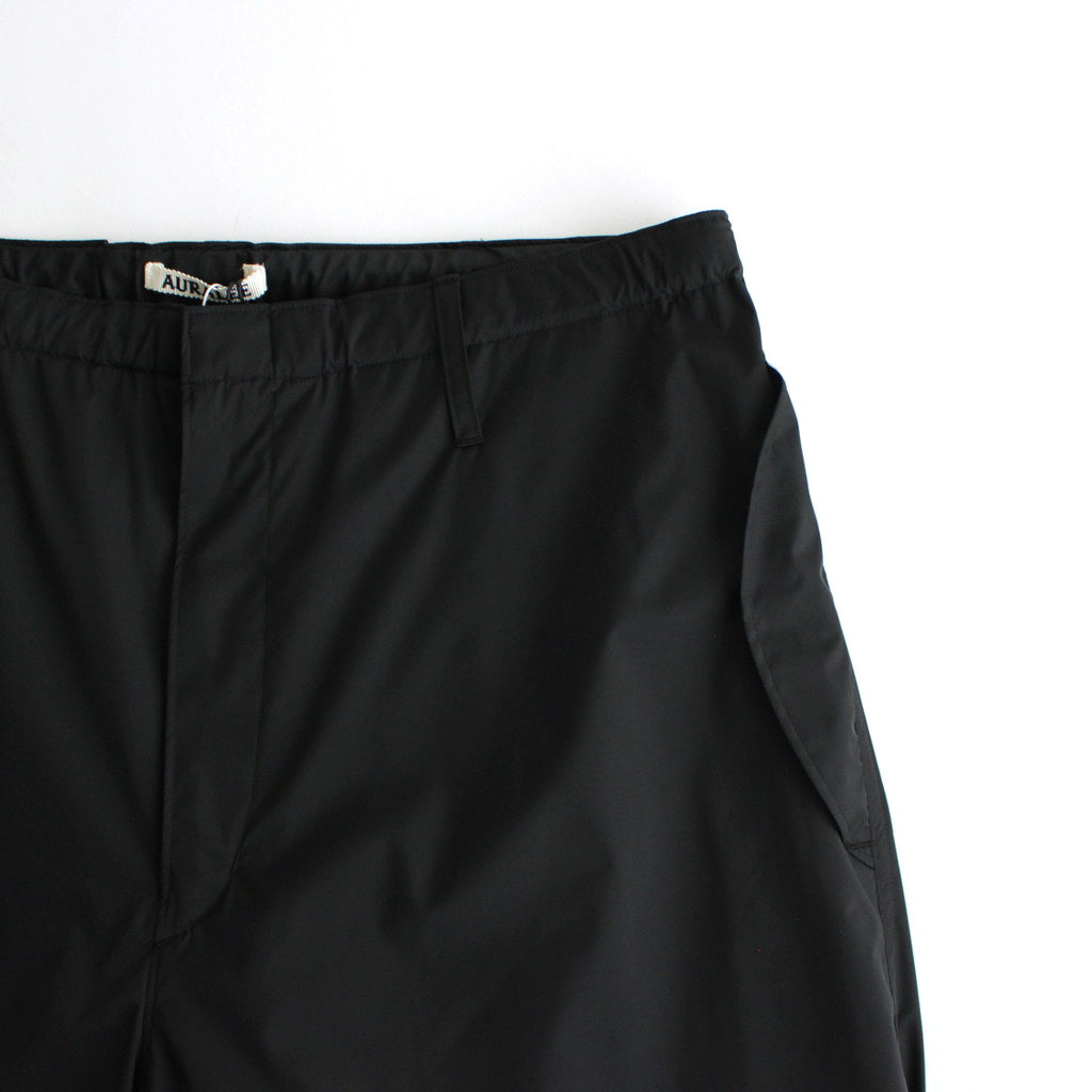 HARD TWIST POLYESTER SATIN LAMINATE FIELD PANTS #BLACK [A24SP03SL]
