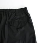 HARD TWIST POLYESTER SATIN LAMINATE FIELD PANTS #BLACK [A24SP03SL]