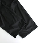 HARD TWIST POLYESTER SATIN LAMINATE FIELD PANTS #BLACK [A24SP03SL]