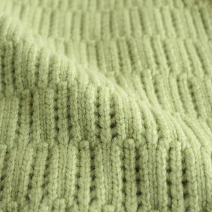 WOOL CORD RIB KNIT CARDIGAN #LIGHT GREEN [A23AC02CR]