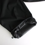 HARD TWIST POLYESTER SATIN LAMINATE FIELD PANTS #BLACK [A24SP03SL]