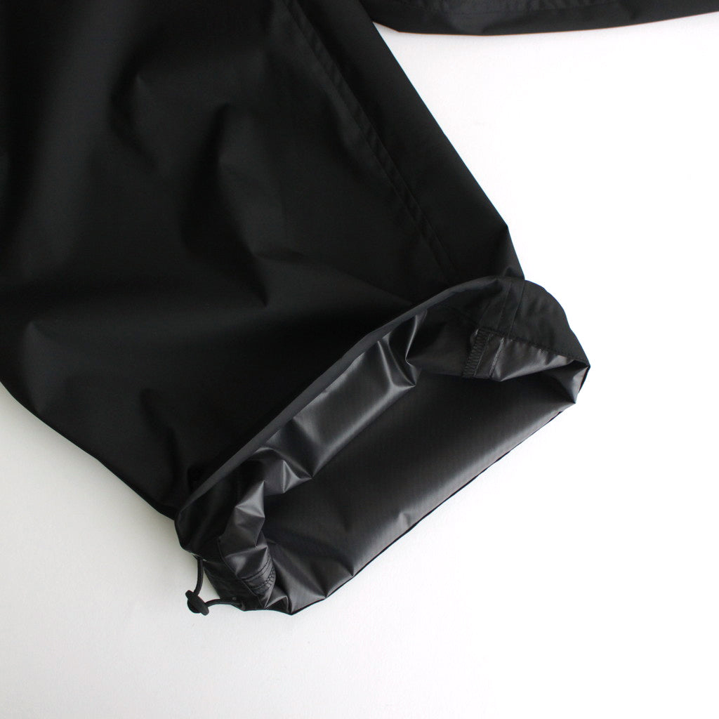 HARD TWIST POLYESTER SATIN LAMINATE FIELD PANTS #BLACK [A24SP03SL]