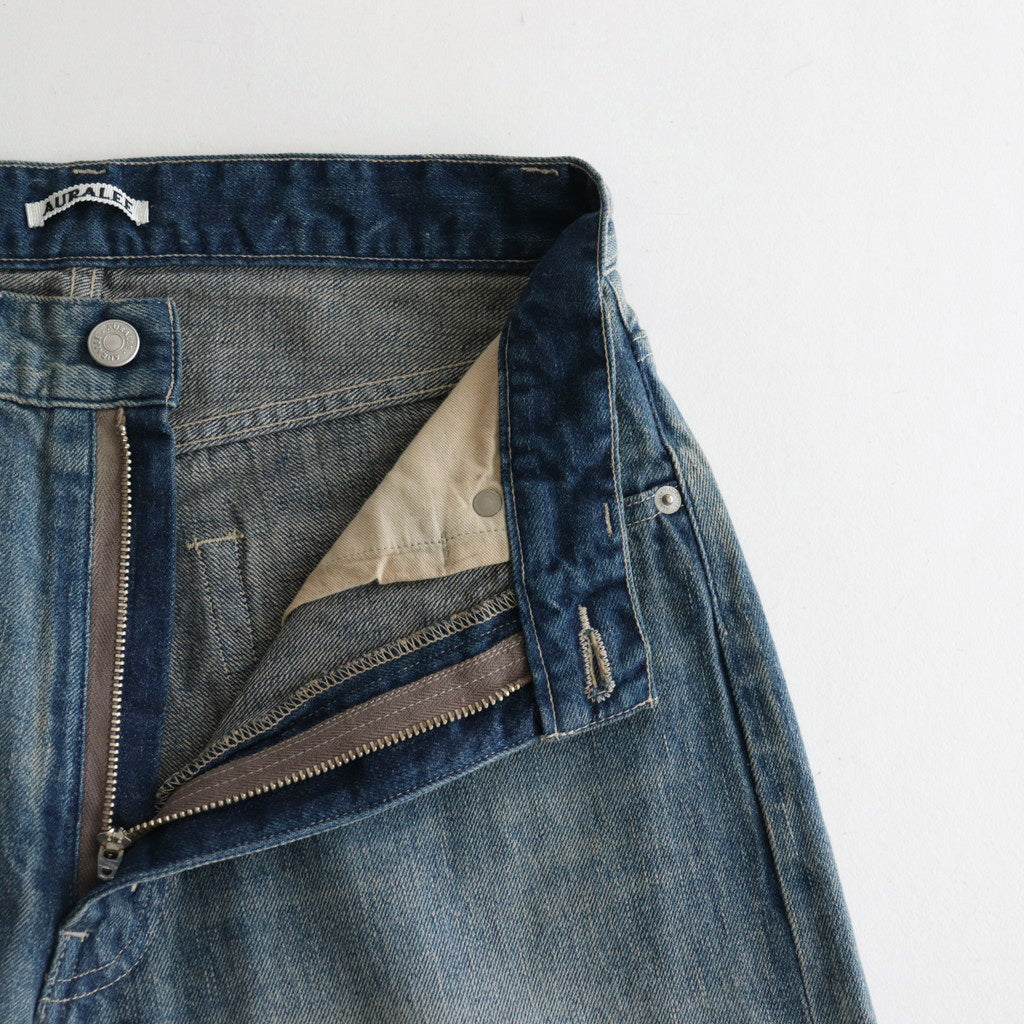 SELVEDGE FADED LIGHT DENIM PANTS #LIGHT INDIGO [A23AP03DE] – ciacura