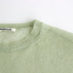 KID MOHAIR SHEER KNIT P/O #LIGHT GREEN [A24SP02FG]