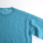 KID MOHAIR SHEER KNIT P/O #TURQUOISE BLUE [A24SP02FG]