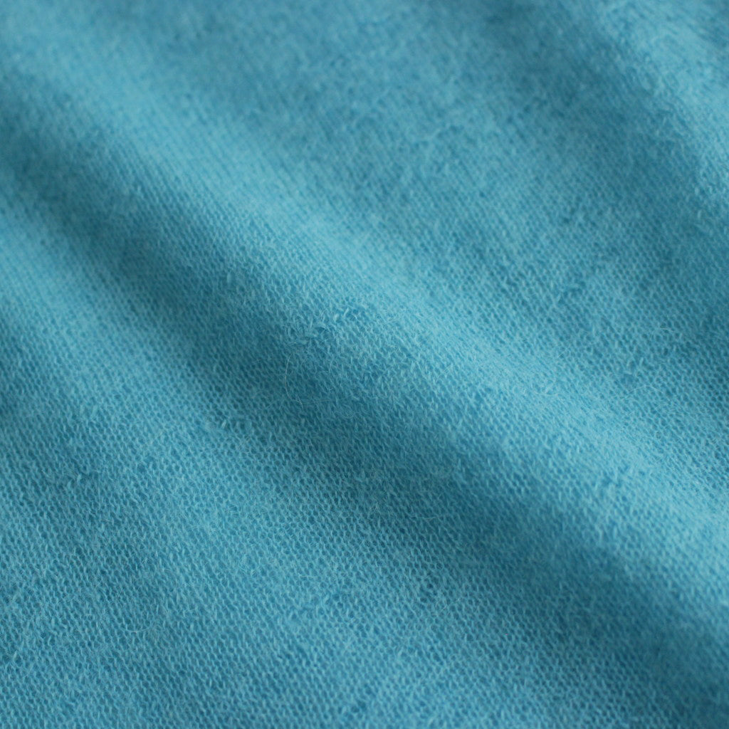 KID MOHAIR SHEER KNIT P/O #TURQUOISE BLUE [A24SP02FG]