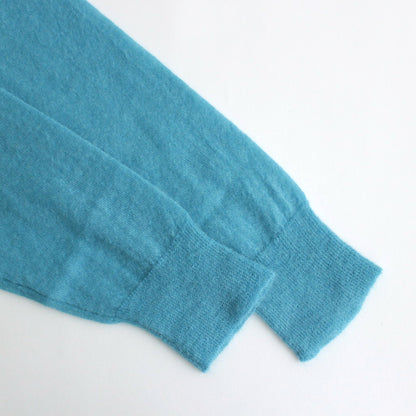 KID MOHAIR SHEER KNIT P/O #TURQUOISE BLUE [A24SP02FG]