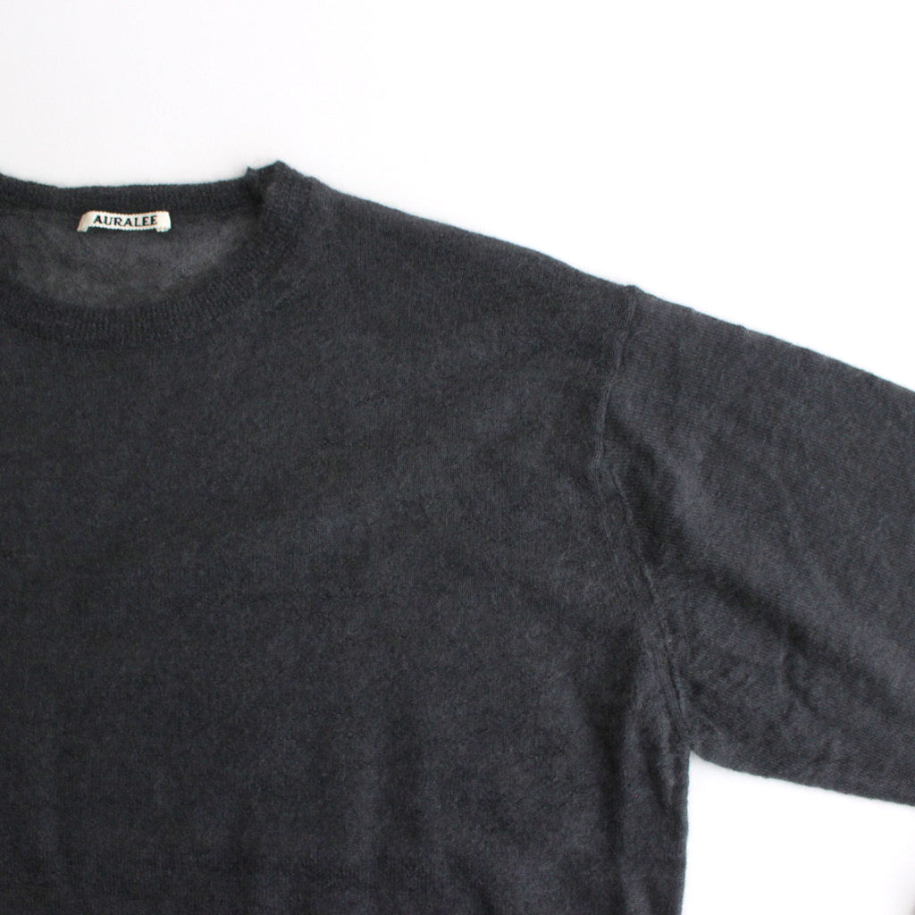 KID MOHAIR SHEER KNIT P/O #DARK GRAY [A24SP02FG]