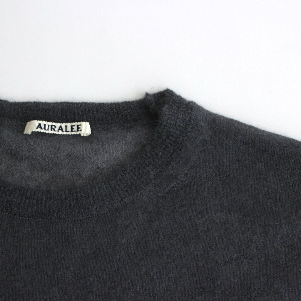 KID MOHAIR SHEER KNIT P/O #DARK GRAY [A24SP02FG]