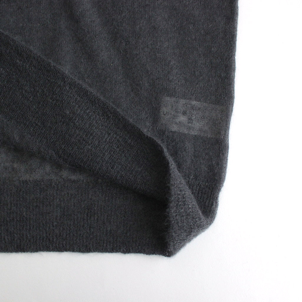 KID MOHAIR SHEER KNIT P/O #DARK GRAY [A24SP02FG]