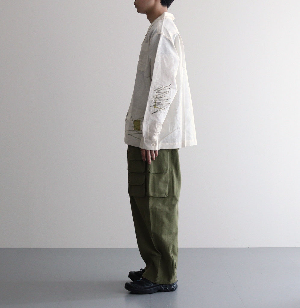 FORAGER PANTS #OLIVE SLUB [SSS24TRFORSLUOLI] – ciacura