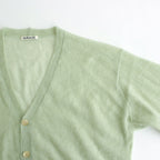 KID MOHAIR SHEER KNIT CARDIGAN #LIGHT GREEN [A24SC01FG]