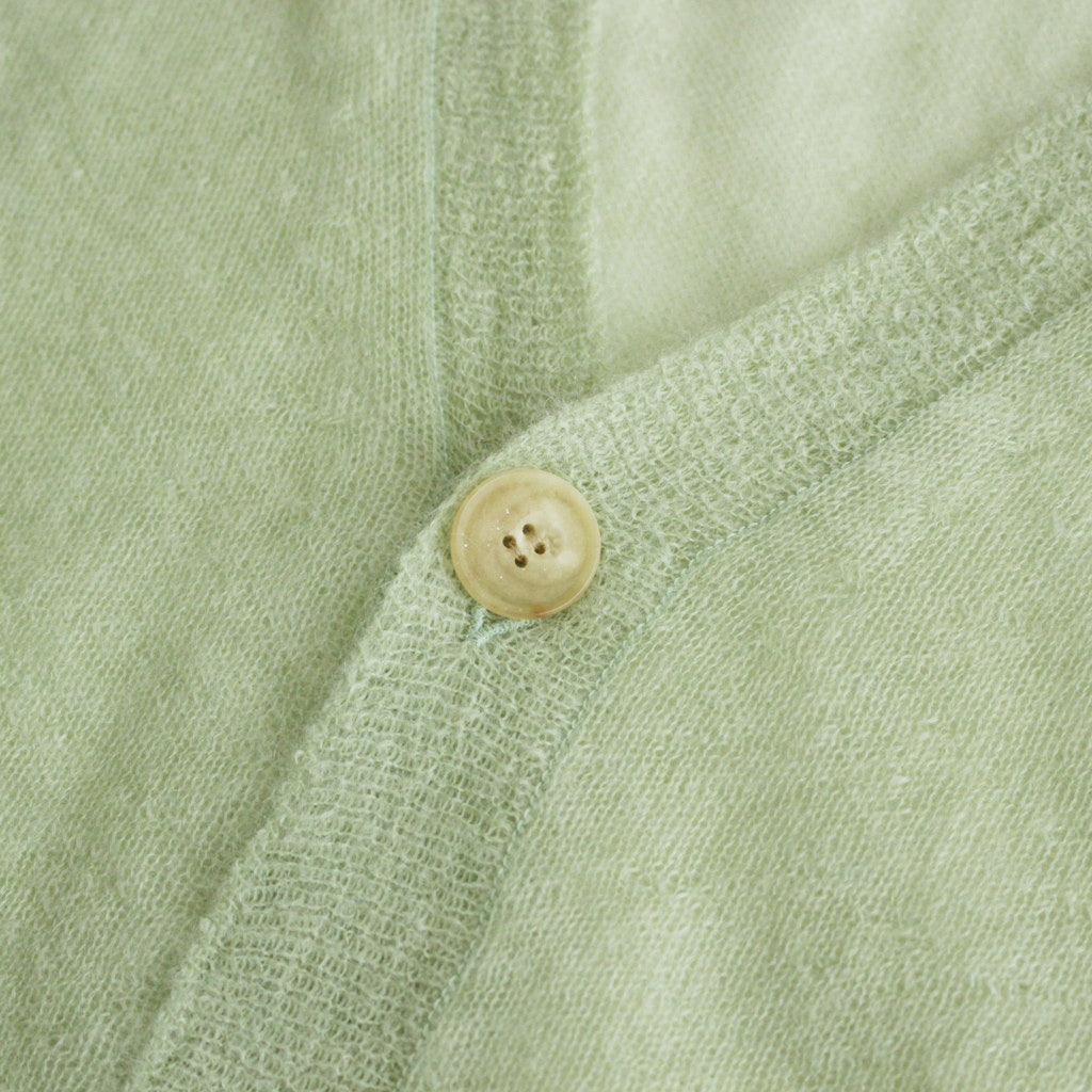 KID MOHAIR SHEER KNIT CARDIGAN #LIGHT GREEN [A24SC01FG]