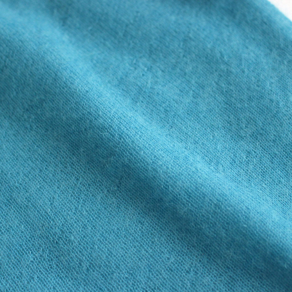 KID MOHAIR SHEER KNIT CARDIGAN #TURQUOISE BLUE [A24SC01FG]