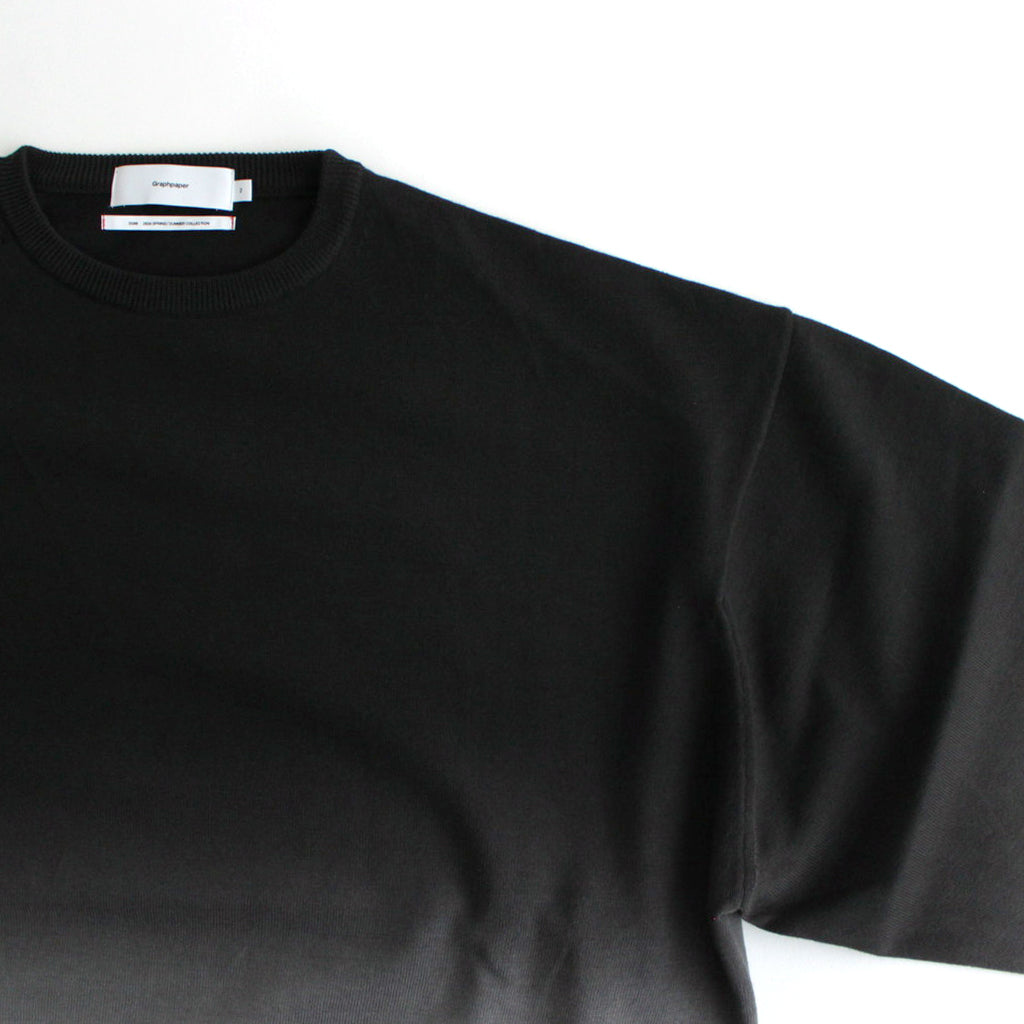 renoma HIGH GAUGE CREW NECK KNIT 黒 Graphpaper High Gauge L/S Oversized Crew Neck Knit 