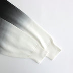 Piece Dyed High Gauge Knit Oversized Crew Neck #BLACK SHADE [GU241-80251C]