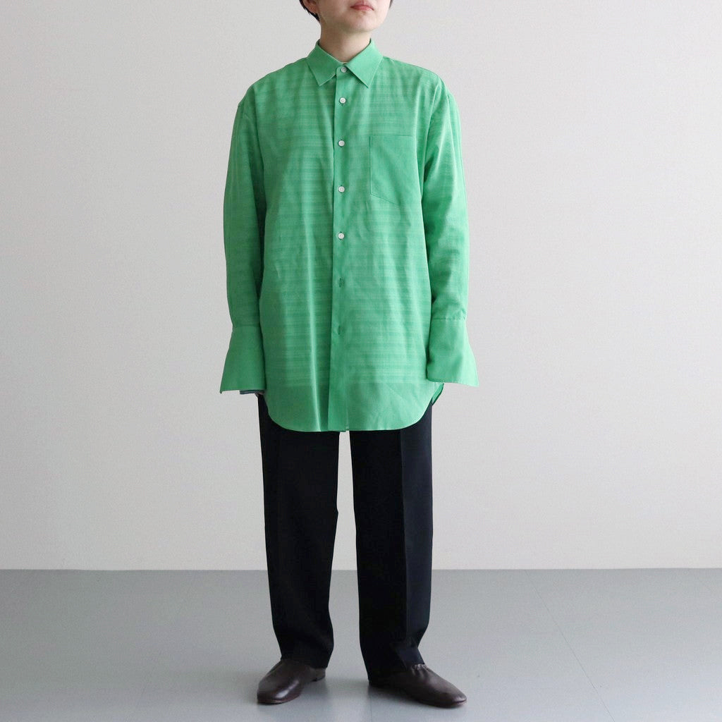HARD TWIST FINX ORGANDY  SHIRT #GREEN [A24SS03VO]