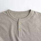 Henry Neck L/S #Beige [2401-003]