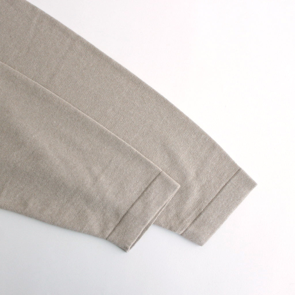 Henry Neck L/S #Beige [2401-003]
