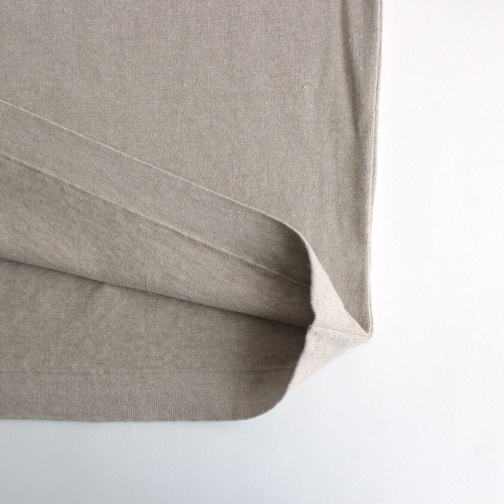 Henry Neck L/S #Beige [2401-003]