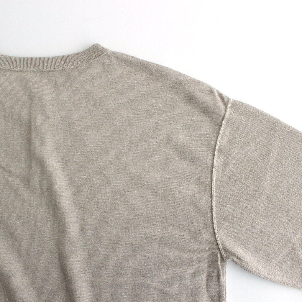 Henry Neck L/S #Beige [2401-003]