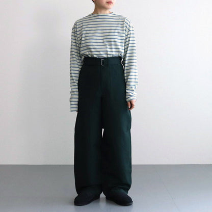 HIGH DENSITY FINX LINEN WEATHER PANTS #DARK GREEN [A24SP03LW]