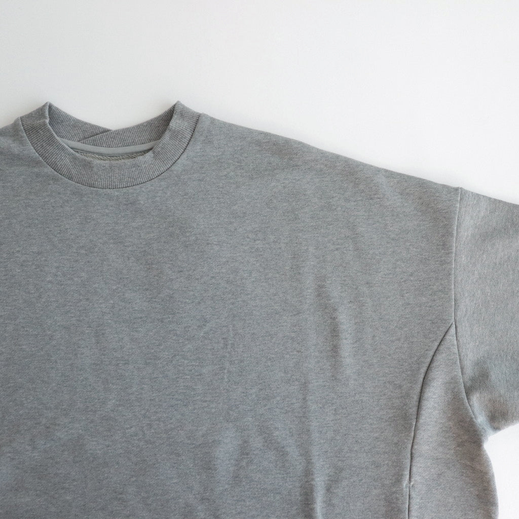 ラップリブワイドSWトレーナー #HEATHER GRAY [D124-T858]