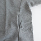 ラップリブワイドSWトレーナー #HEATHER GRAY [D124-T858]