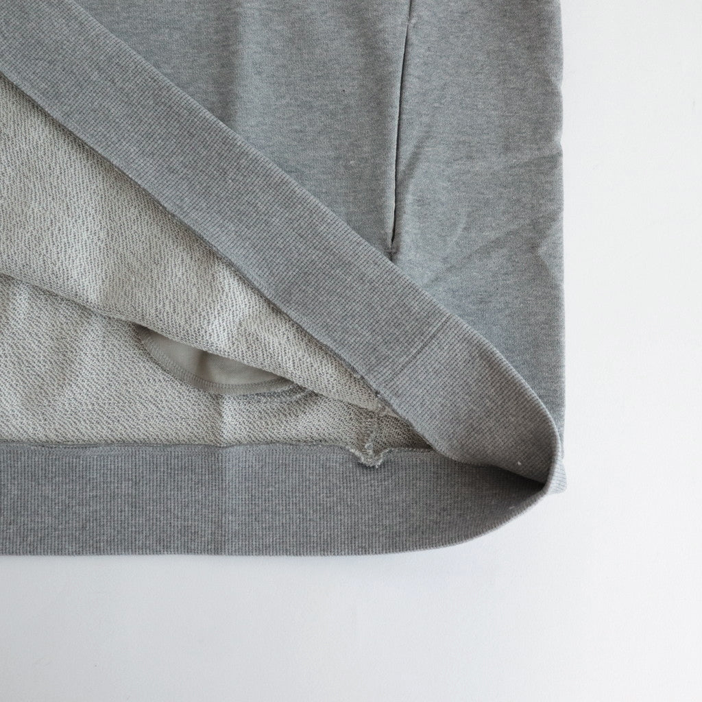 ラップリブワイドSWトレーナー #HEATHER GRAY [D124-T858]