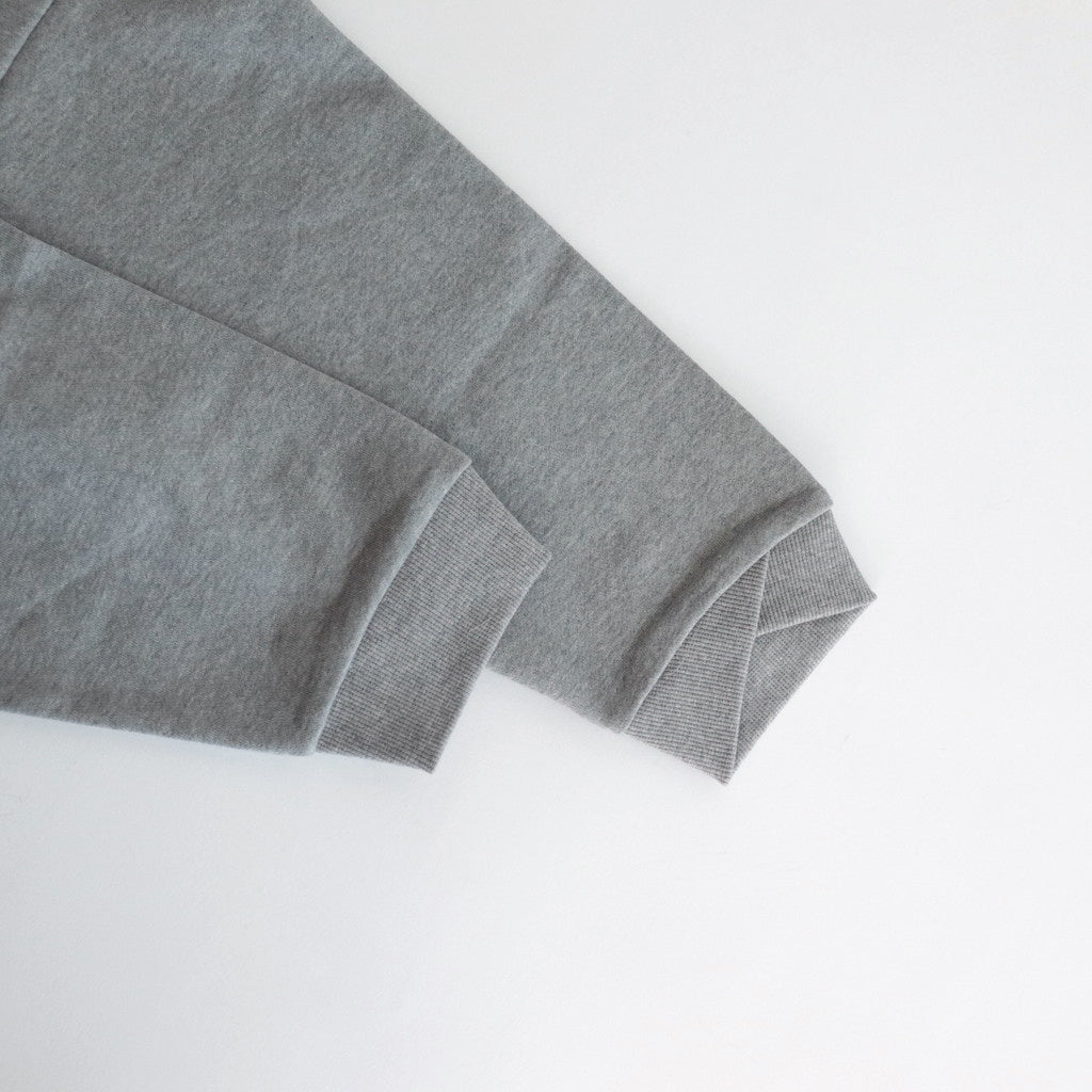 ラップリブワイドSWトレーナー #HEATHER GRAY [D124-T858]