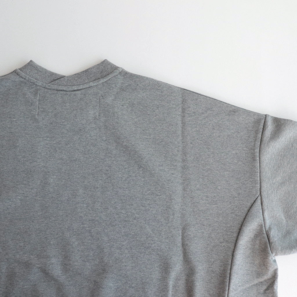 ラップリブワイドSWトレーナー #HEATHER GRAY [D124-T858]