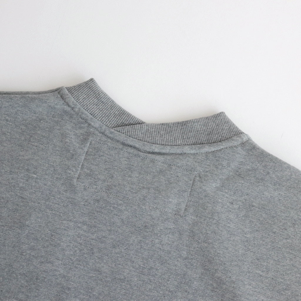 ラップリブワイドSWトレーナー #HEATHER GRAY [D124-T858]