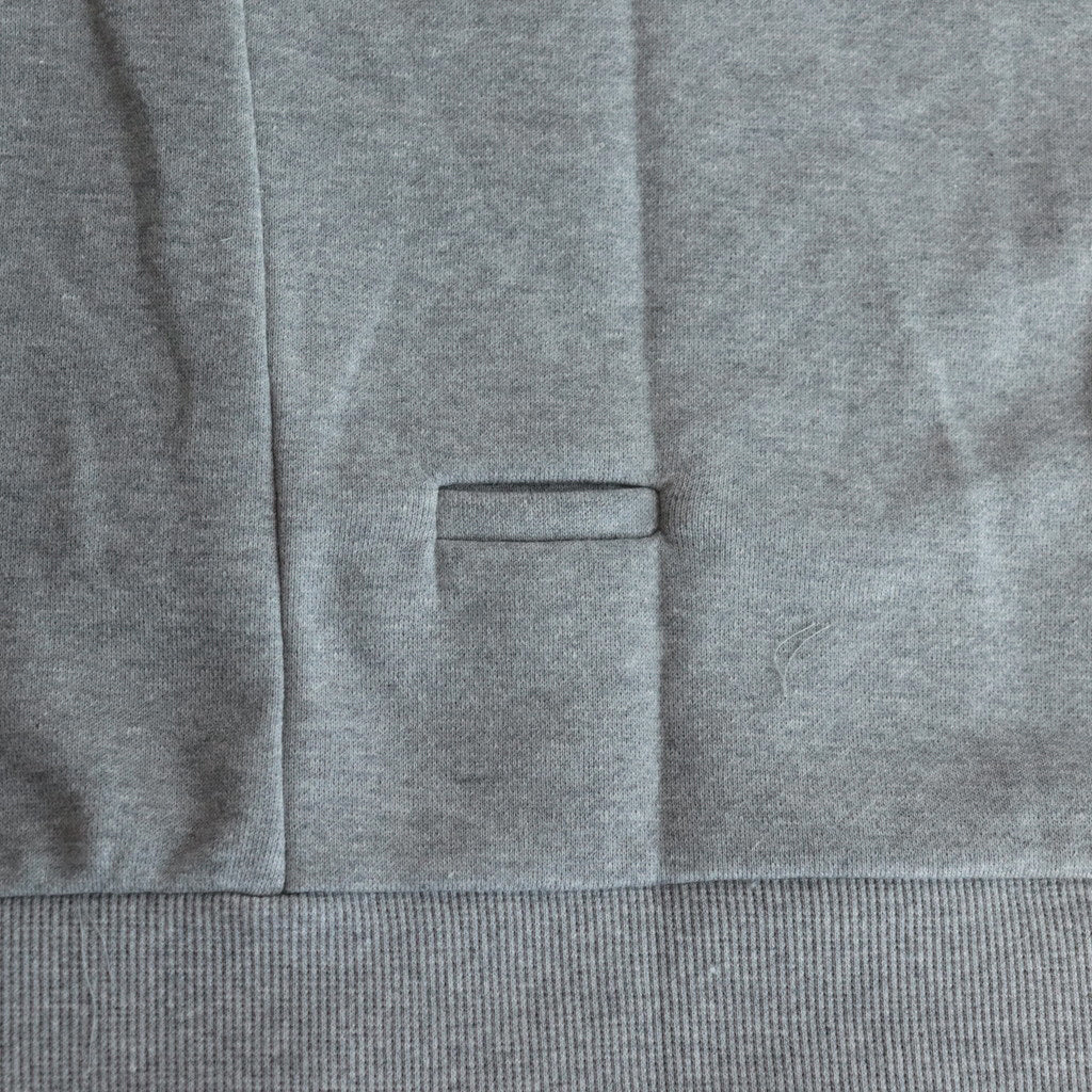 ラップリブワイドSWトレーナー #HEATHER GRAY [D124-T858]