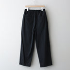 WINDPROOF NYLON WIDE EASY TROUSERS #BLACK [ST.813]