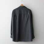 Wool Cupro Skipper Shirt #GRAY [GU241-50075]